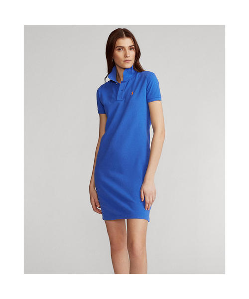 POLO RALPH LAUREN(ポロ ラルフ ローレン)の「コットン メッシュ ポロドレス(ワンピース・レディース・ブルー・SMALL/MEDIUM/X-SMALL/L)」の11枚目の写真