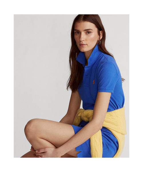 POLO RALPH LAUREN(ポロ ラルフ ローレン)の「コットン メッシュ ポロドレス(ワンピース・レディース・ブルー・SMALL/MEDIUM/X-SMALL/L)」の10枚目の写真