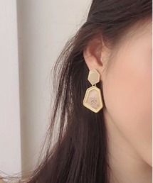 アクリルパーツ ミックス デザインイヤリング