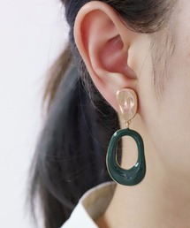 アクリルパーツ ミックス デザインイヤリング