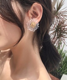 アクリルパーツ ミックス デザインイヤリング