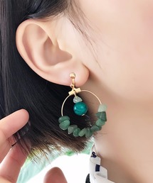 アクリルパーツ ミックス デザインイヤリング
