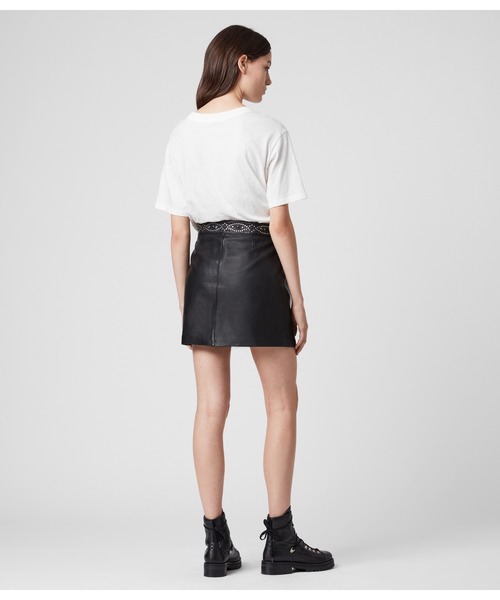 Sea New Yorkシーニューヨーク 2021 Lydia Leather Skirtシープスキン  