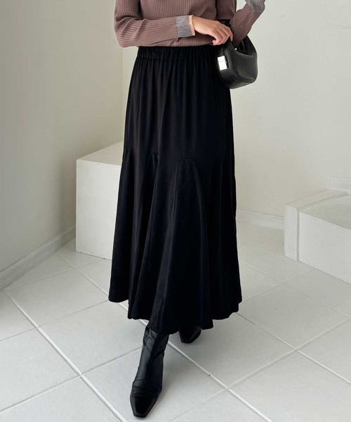 GeeRA(ジーラ)の「【5サイズ展開】オンオフ着られる マーメイドフレアーロングスカート(スカート・レディース・アニマル/ホワイト/モカ/その他/オレンジ/ブラック系その他/グレイッシュベージュ/チャコール/ブラック/ダークブラウン/チェック/グレー系その他/アイボリー/ブラック系その他2・SMALL/X-LARGE/MEDIUM/LARGE/XX-LARGE)」の22枚目の写真