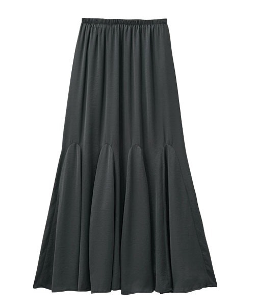 GeeRA(ジーラ)の「【5サイズ展開】オンオフ着られる マーメイドフレアーロングスカート(スカート・レディース・アニマル/ホワイト/モカ/その他/オレンジ/ブラック系その他/グレイッシュベージュ/チャコール/ブラック/ダークブラウン/チェック/グレー系その他/アイボリー/ブラック系その他2・SMALL/X-LARGE/MEDIUM/LARGE/XX-LARGE)」の17枚目の写真