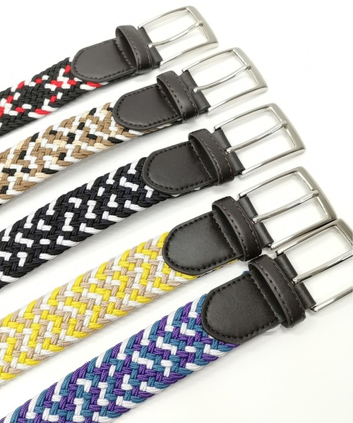 ADMIX/ATELIER SAB MEN（アドミックスアトリエサブメン）の「伸縮 ゴム メッシュ ベルト（ベルト・メンズ・イエロー系その他/ブラック系その他/ベージュ系その他/パープル系その他/ブルー系その他・FREE）」の9枚目の写真