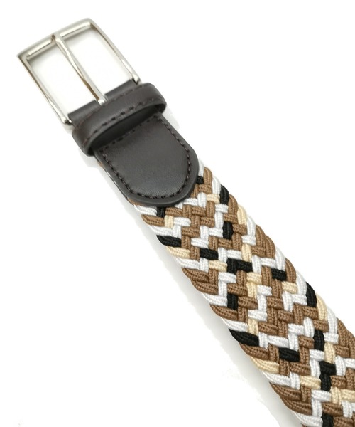 ADMIX/ATELIER SAB MEN（アドミックスアトリエサブメン）の「伸縮 ゴム メッシュ ベルト（ベルト・メンズ・イエロー系その他/ブラック系その他/ベージュ系その他/パープル系その他/ブルー系その他・FREE）」の10枚目の写真