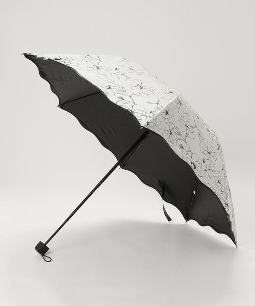 LA VORAGINE(ラ ヴォラジネ)の「UVカット 雨晴れ兼用 折り畳み傘(折りたたみ傘・レディース・ネイビー/ブラック系その他/ホワイト系その他2/ホワイト系その他3/ホワイト系その他4/ブラック/ホワイト/ホワイト系その他・FREE)」の11枚目の写真