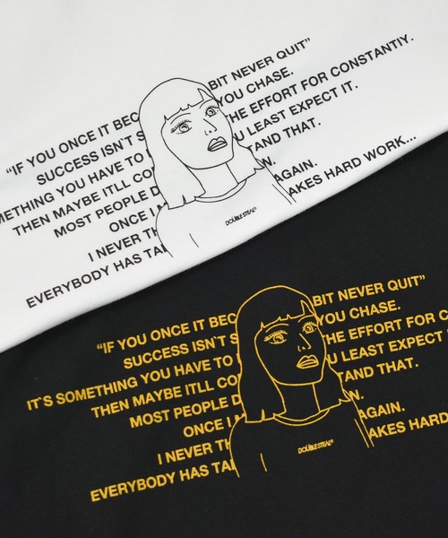 DOUBLE STEAL（ダブルスティール）の「Rakugaki Girl 長袖Tシャツ（Tシャツ/カットソー・メンズ・ホワイト/ブラック/グリーン・MEDIUM/LARGE/X-LARGE）」の7枚目の写真
