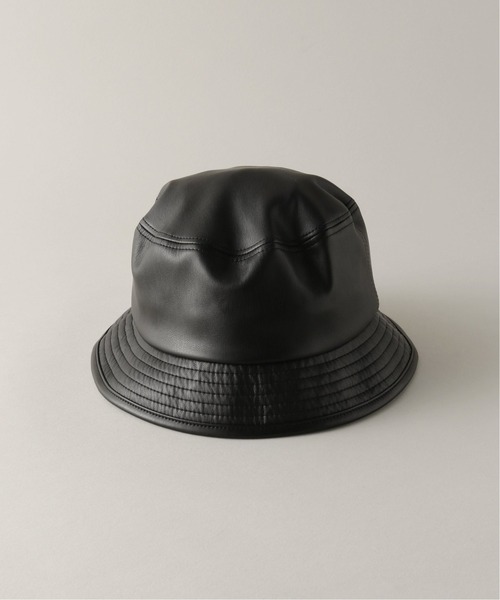 VLANK（ブランク）の「【VLANK / ブランク】 F.LEATHER BUCKET HAT（ハット・メンズ・ブラック・FREE）」の2枚目の写真