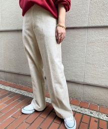SLOBE IENA | ウォッシャブルウールストレートパンツ【手洗い可能】◆(その他パンツ)