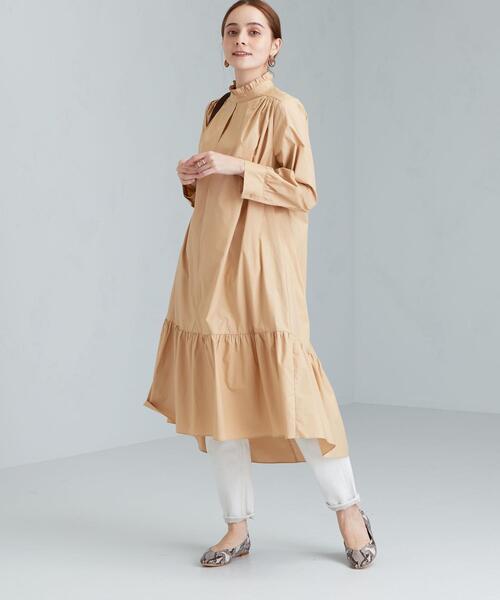 green label relaxing（グリーンレーベルリラクシング）の「★SC SECOND FEMAIL ワンピース（ワンピース・レディース・ブラック/ベージュ・MEDIUM）」の6枚目の写真