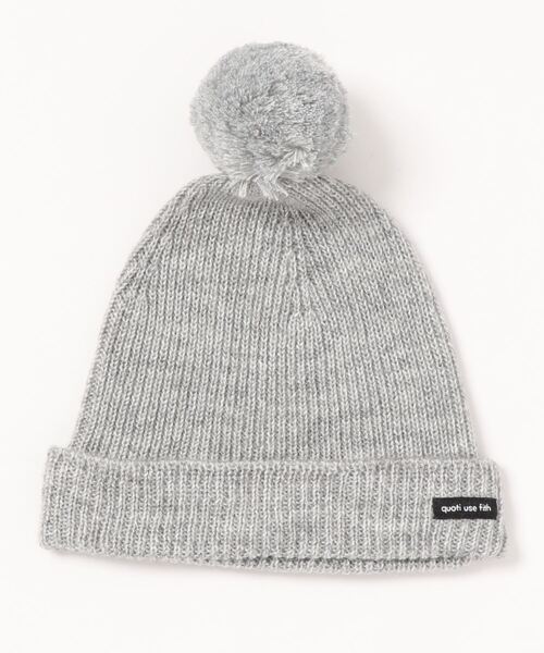 quoti use fith（クゥオティ　ユース　フィス）の「ユルフライスニットCAP（ニットキャップ/ビーニー・キッズ・ブラウン/グレー/ベージュ・FREE）」の2枚目の写真