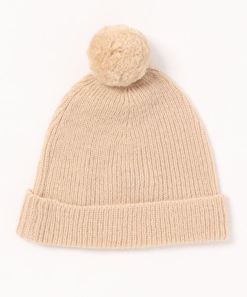 quoti use fith（クゥオティ　ユース　フィス）の「ユルフライスニットCAP（ニットキャップ/ビーニー・キッズ・ブラウン/グレー/ベージュ・FREE）」の4枚目の写真