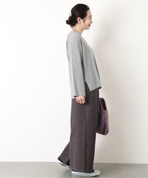 Simplicite（サンプリシテ）の「アンゴラ混Vネックプルオーバー◆（ニット/セーター・レディース・ホワイト/グレー系その他/ベージュ/ブルー・FREE）」の9枚目の写真