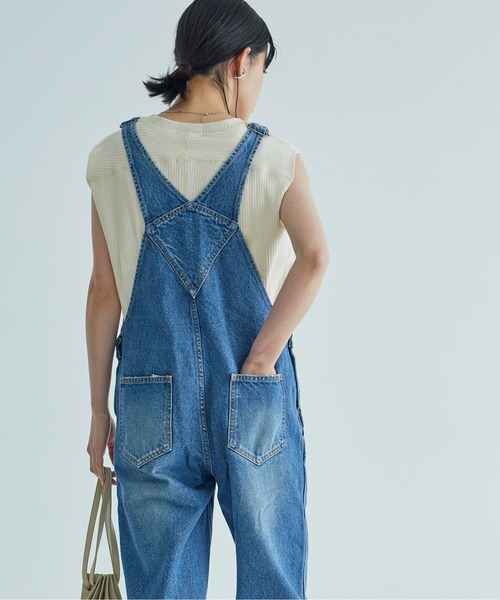 ANGIE(アンジー)の「バックスリットリブノースリーブトップス(カットソー)(Tシャツ/カットソー・レディース・ブラック/カーキ/ナチュラル/ライトパープル・FREE)」の7枚目の写真