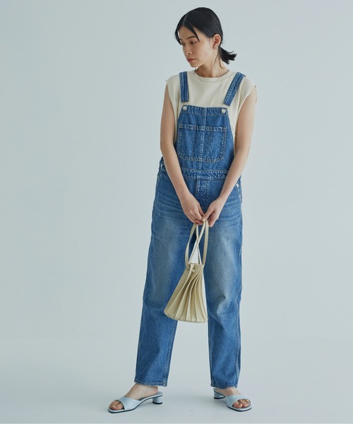 ANGIE(アンジー)の「バックスリットリブノースリーブトップス(カットソー)(Tシャツ/カットソー・レディース・ブラック/カーキ/ナチュラル/ライトパープル・FREE)」の5枚目の写真
