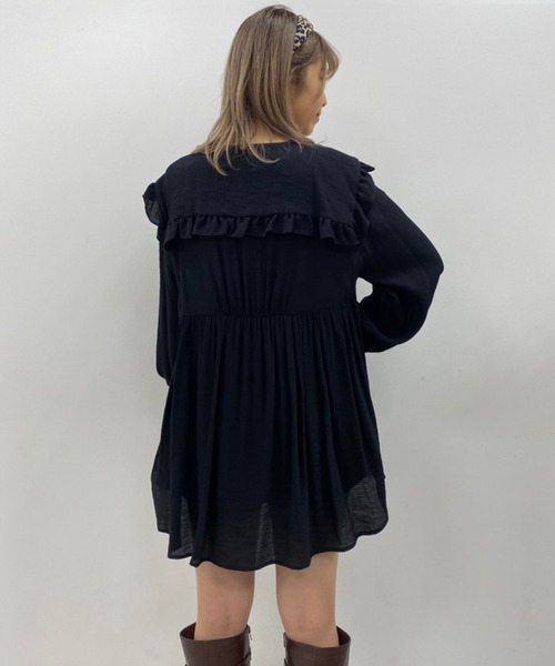 one after another NICE CLAUP（ワンアフターアナザーナイスクラップ）の「襟付きブラウス（シャツ/ブラウス・レディース・ブラック/オフホワイト/ミント・FREE）」の18枚目の写真