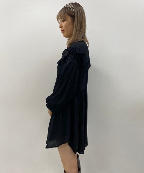 one after another NICE CLAUP（ワンアフターアナザーナイスクラップ）の「襟付きブラウス（シャツ/ブラウス・レディース・ブラック/オフホワイト/ミント・FREE）」の20枚目の写真