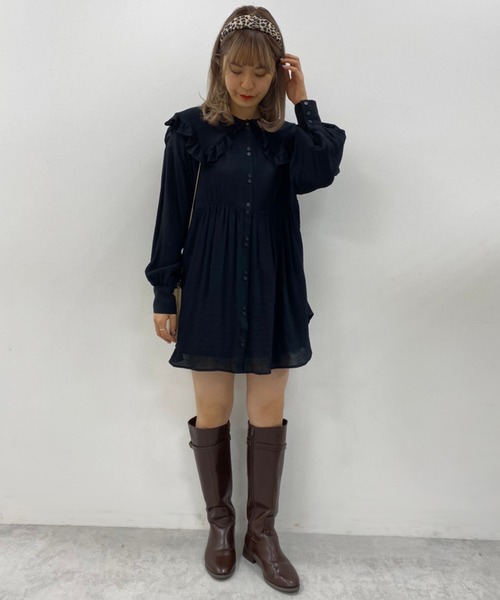 one after another NICE CLAUP（ワンアフターアナザーナイスクラップ）の「襟付きブラウス（シャツ/ブラウス・レディース・ブラック/オフホワイト/ミント・FREE）」の16枚目の写真