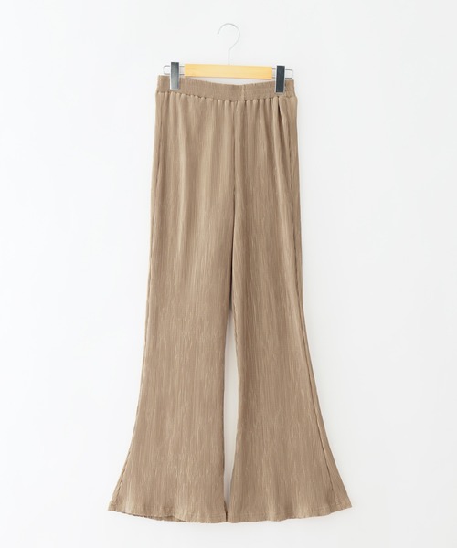 Chaco closet(チャコ クローゼット)の「フレアシルエットスリットプリーツパンツ(その他パンツ・レディース・イエロー/ライトベージュ/ライトグレー/ブラック/ブラウン/オレンジ/ライトグリーン・FREE)」の21枚目の写真