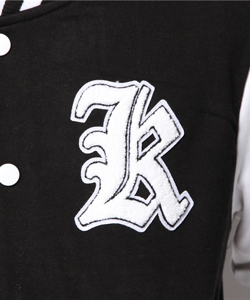 GIORDANO（ジョルダーノ）の「[GIORDANO]ポンチワッペンスタジャン（スタジャン・メンズ・ブラック/レッド・LARGE/MEDIUM）」の10枚目の写真