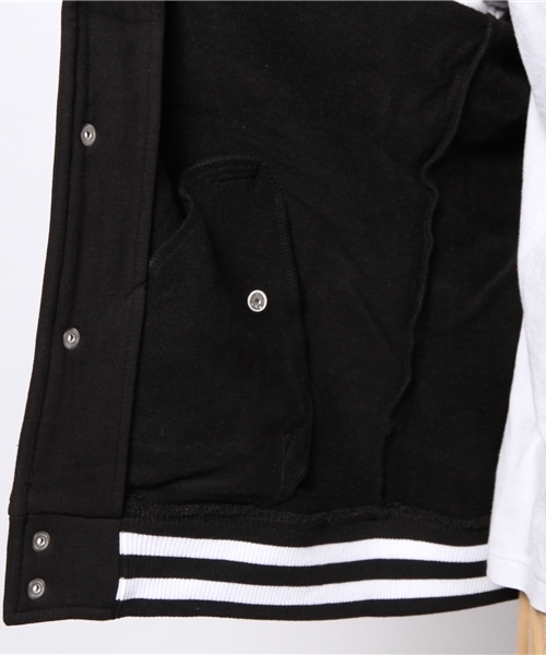 GIORDANO（ジョルダーノ）の「[GIORDANO]ポンチワッペンスタジャン（スタジャン・メンズ・ブラック/レッド・LARGE/MEDIUM）」の11枚目の写真