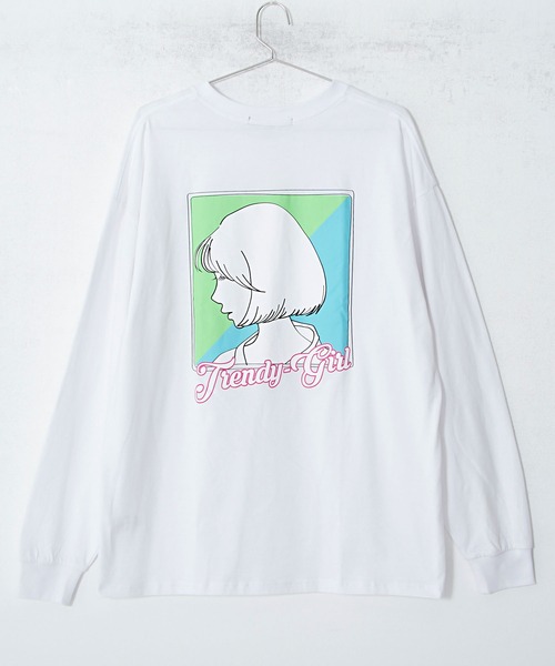 セール グラフィックイラストプリントクルーネック長袖tシャツ Cawi 95 Tシャツ カットソー Silver Bullet シルバーバレット のファッション通販 Zozotown