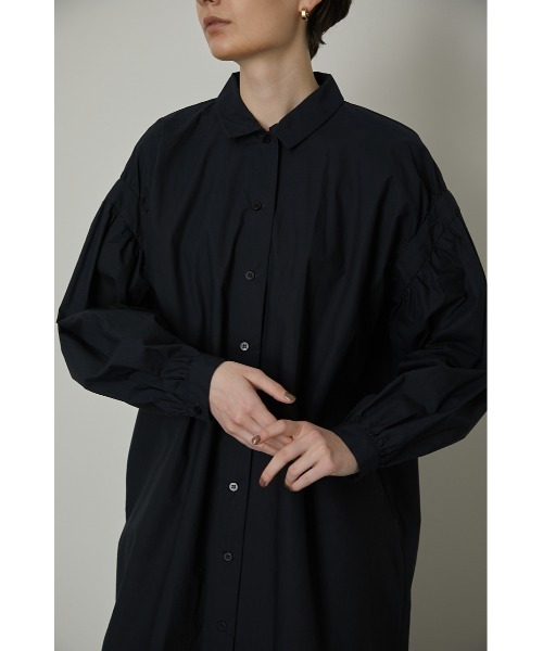RIM.ARKリムアークSleeve point op　ブラック　サイズ36 RIM.ARK(リムアーク)｜Stripe shirt OP/ワンピース/ブラック の