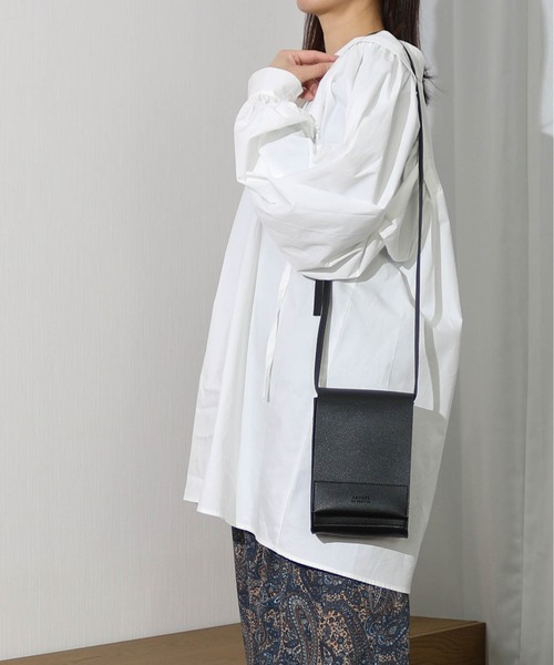 Per sist ence(パーシエンス)の「エコバッグ付ミニショルダー(ショルダーバッグ・レディース・ライトグレー/ブラック/サックスブルー/ブラウン系その他・FREE)」の2枚目の写真