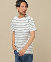 IKKA LOUNGE | ミラノリブボーダークールネックT(Tシャツ/カットソー)