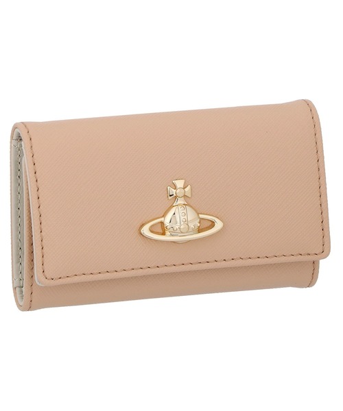 Vivienne Westwood ベージュ レザー キーケース Vivienne Westwood ヴィヴィアンウエストウッド キーケース