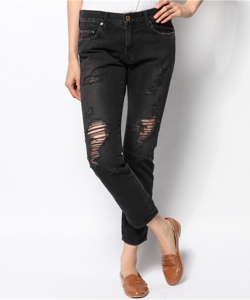 JOURNAL STANDARD（ジャーナルスタンダード）の「11.5OZデニムダメージ5PKパンツ #（デニムパンツ・レディース・ブラック/ネイビー・36/38/34/40）」の14枚目の写真