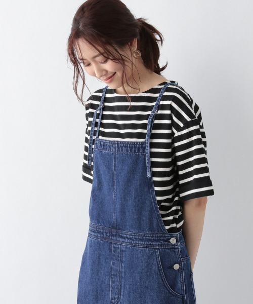 GLOBAL WORK(グローバルワーク)の「USAコットンBIGT半袖/937090(Tシャツ/カットソー・レディース・グリーン系その他/パープル系その他2/サックスブルー/その他/ホワイト系その他2/ホワイト/グレイッシュベージュ/ライトベージュ/ブラック/ホワイト系その他/ブラック系その他/オレンジ/イエロー系その他3/グレー系その他・MEDIUM/LARGE/SMALL)」の6枚目の写真