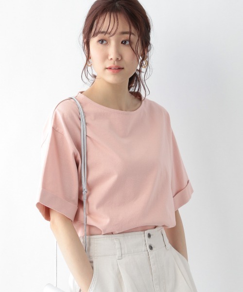 GLOBAL WORK(グローバルワーク)の「USAコットンBIGT半袖/937090(Tシャツ/カットソー・レディース・グリーン系その他/パープル系その他2/サックスブルー/その他/ホワイト系その他2/ホワイト/グレイッシュベージュ/ライトベージュ/ブラック/ホワイト系その他/ブラック系その他/オレンジ/イエロー系その他3/グレー系その他・MEDIUM/LARGE/SMALL)」の13枚目の写真