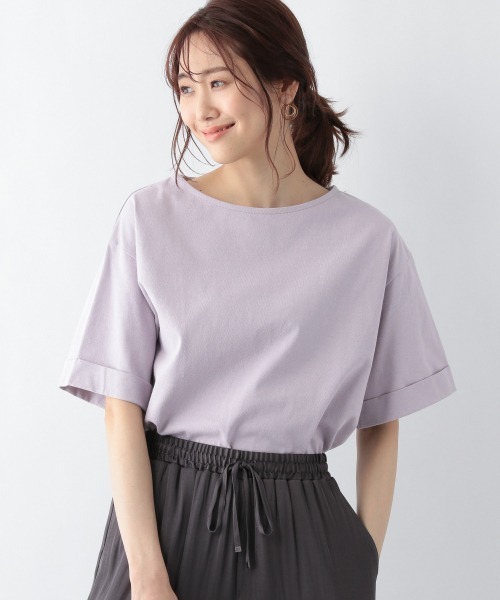 GLOBAL WORK(グローバルワーク)の「USAコットンBIGT半袖/937090(Tシャツ/カットソー)」|パープル系その他2