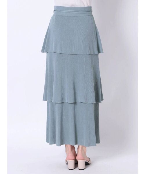 LAGUNAMOON(ラグナムーン)の「ティアードニットスカート【セットアップ着用可能】(スカート・レディース・ベージュ/ブラック/ブルー・SMALL/MEDIUM)」の8枚目の写真