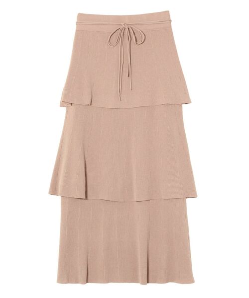 LAGUNAMOON(ラグナムーン)の「ティアードニットスカート【セットアップ着用可能】(スカート・レディース・ベージュ/ブラック/ブルー・SMALL/MEDIUM)」の16枚目の写真