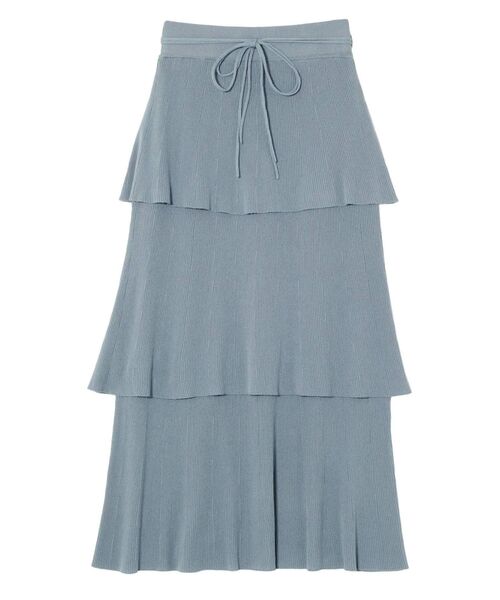 LAGUNAMOON(ラグナムーン)の「ティアードニットスカート【セットアップ着用可能】(スカート・レディース・ベージュ/ブラック/ブルー・SMALL/MEDIUM)」の20枚目の写真