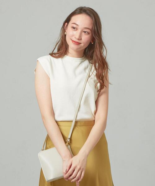 closet story（クローゼットストーリー）の「＜closet story＞□テンジク ノースリーブ ニット -手洗い可能-（ニット/セーター・レディース・ホワイト/ライトグレー/ダークブラウン/ダークグレー・FREE）」の2枚目の写真