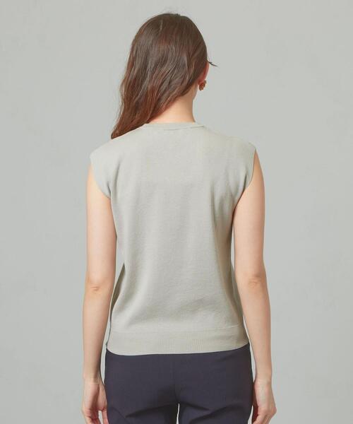 closet story（クローゼットストーリー）の「＜closet story＞□テンジク ノースリーブ ニット -手洗い可能-（ニット/セーター・レディース・ホワイト/ライトグレー/ダークブラウン/ダークグレー・FREE）」の20枚目の写真