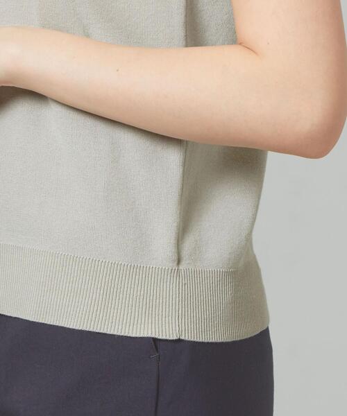 closet story（クローゼットストーリー）の「＜closet story＞□テンジク ノースリーブ ニット -手洗い可能-（ニット/セーター・レディース・ホワイト/ライトグレー/ダークブラウン/ダークグレー・FREE）」の16枚目の写真