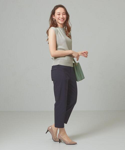 closet story（クローゼットストーリー）の「＜closet story＞□テンジク ノースリーブ ニット -手洗い可能-（ニット/セーター・レディース・ホワイト/ライトグレー/ダークブラウン/ダークグレー・FREE）」の9枚目の写真