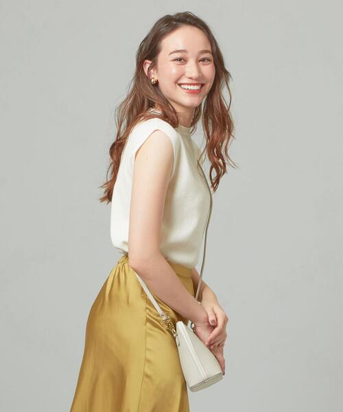 closet story（クローゼットストーリー）の「＜closet story＞□テンジク ノースリーブ ニット -手洗い可能-（ニット/セーター・レディース・ホワイト/ライトグレー/ダークブラウン/ダークグレー・FREE）」の21枚目の写真