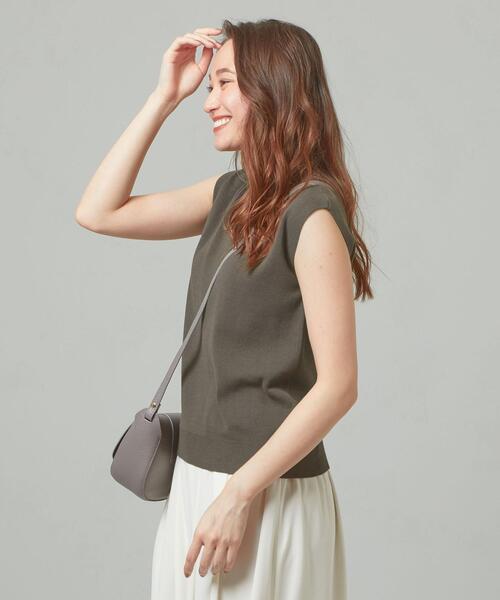 closet story（クローゼットストーリー）の「＜closet story＞□テンジク ノースリーブ ニット -手洗い可能-（ニット/セーター・レディース・ホワイト/ライトグレー/ダークブラウン/ダークグレー・FREE）」の19枚目の写真