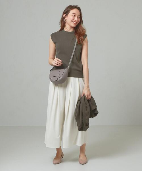 closet story（クローゼットストーリー）の「＜closet story＞□テンジク ノースリーブ ニット -手洗い可能-（ニット/セーター・レディース・ホワイト/ライトグレー/ダークブラウン/ダークグレー・FREE）」の10枚目の写真