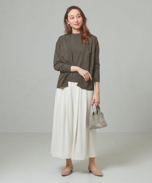 closet story（クローゼットストーリー）の「＜closet story＞□テンジク ノースリーブ ニット -手洗い可能-（ニット/セーター・レディース・ホワイト/ライトグレー/ダークブラウン/ダークグレー・FREE）」の13枚目の写真