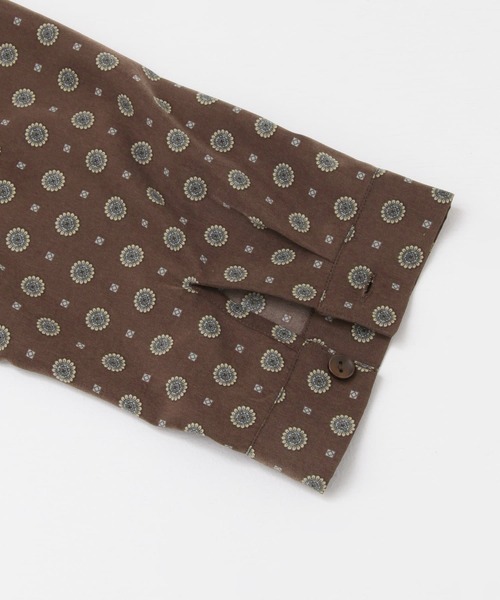 KBF（ケイビーエフ）の「オープンカラー小紋ワンピース（ワンピース・レディース・ダークブラウン/カーキ・ONE）」の21枚目の写真