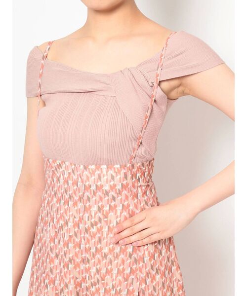 MERCURYDUO(マーキュリーデュオ)の「ジオメトリックハイウエストタックパンツ(その他パンツ・レディース・オレンジ/グリーン・FREE)」の10枚目の写真