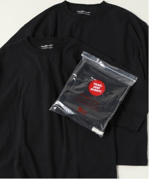 JOURNAL STANDARD relume（ジャーナルスタンダード　レリューム）の「CALIFORNIA UPCYCLE 2パック Tシャツ / 無地T（Tシャツ/カットソー・メンズ・ホワイト/ブラック/グレー・SMALL/MEDIUM/LARGE/XXX-LARGE）」の2枚目の写真